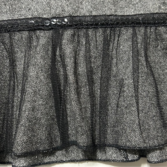 Josephine Chaus Women’s Pencil Skirt with Tulle and Sequin Ruffle Trim Size 6 - Picture 3 of 7